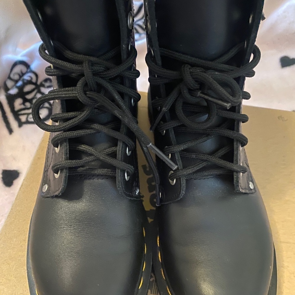 Dr.Martens 1460 Twin zip leather lace up boots size 6 - Picture 11 of 14